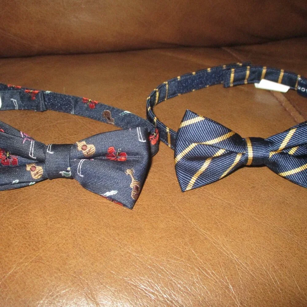 Janie and Jack bow ties - 5 stripes